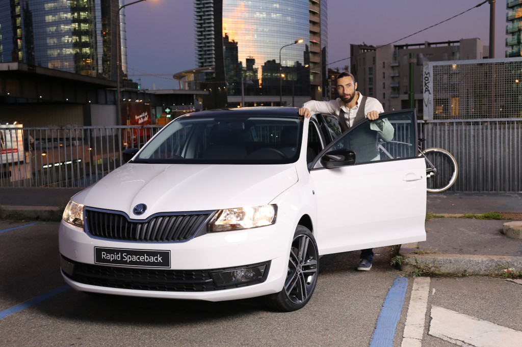 Skoda Rapid Spaceback, il testimonial d’eccezione è Vittorio Brumotti