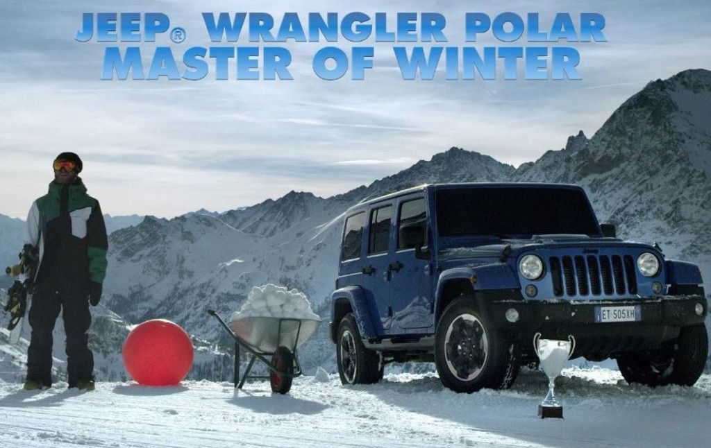 Jeep Wrangler Polar, sfida allo snowboarder per il titolo di “Master of Winter”