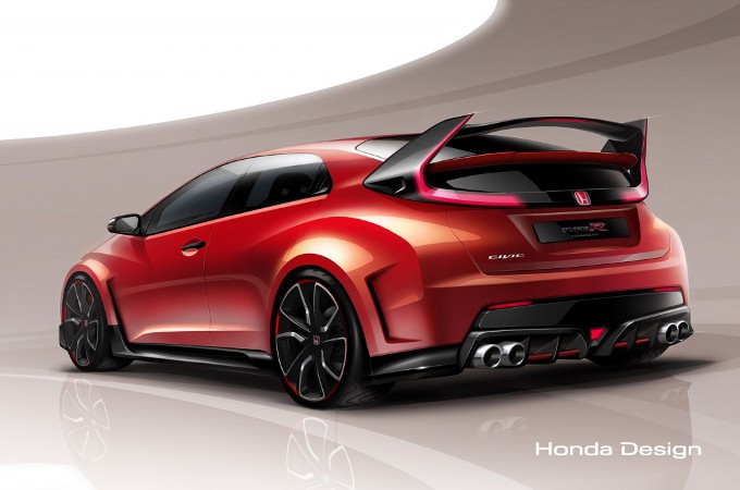 Honda Civic Type R concept, teaser prima del Salone di Ginevra 2014