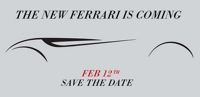 La nuova Ferrari in anteprima web il 12 febbraio