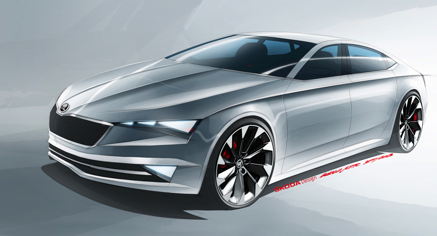 Skoda VisionC concept, prototipo di una quattro porte coupé