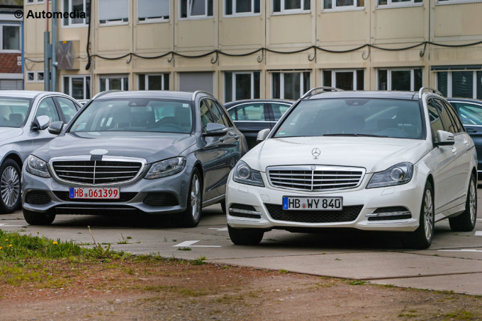 Nuova Mercedes Classe C station wagon: foto spia della vettura priva di camuffamenti