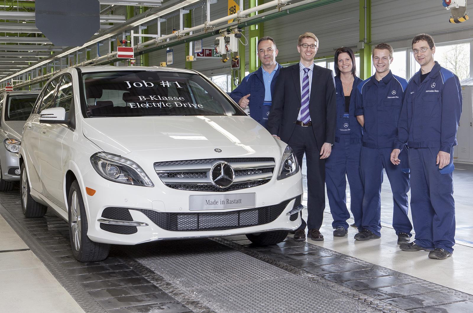 Mercedes Classe B Electric Drive, parte la produzione a Rastatt