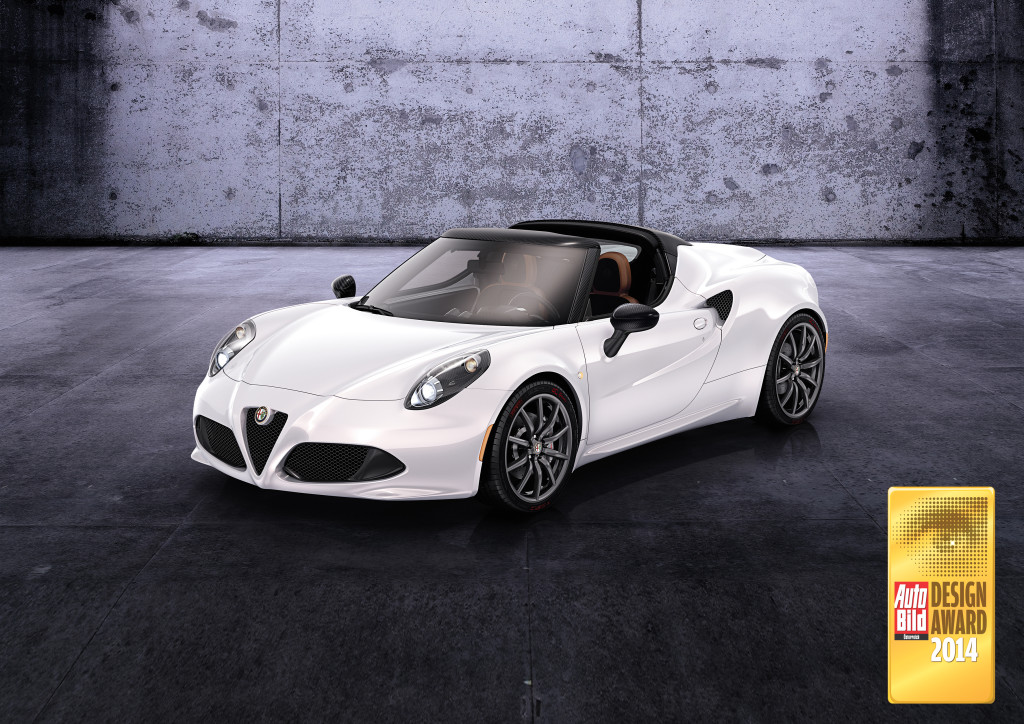 Alfa Romeo 4C Spider eletta in Austria “Most Beautiful Car 2014”