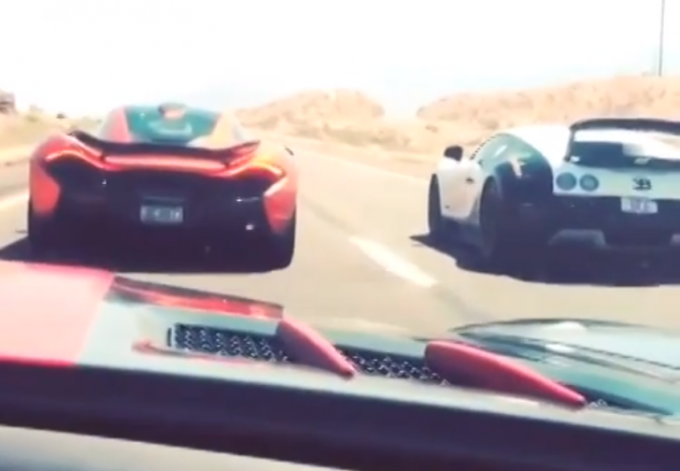 McLaren P1 vs Bugatti Veyron, scontro tra titani in velocità