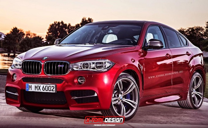 BMW X6 M, rendering della futura generazione