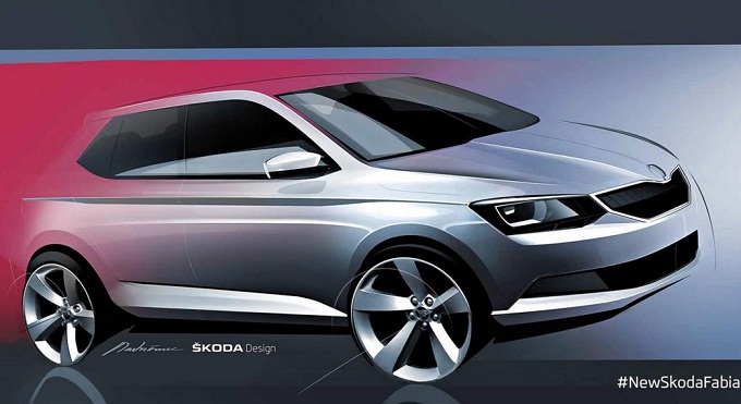 Skoda Fabia MY 2015: il primo disegno ufficiale