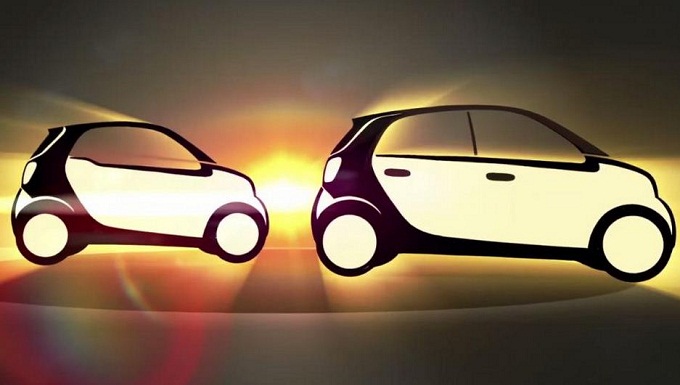 Smart ForTwo e ForFour 2015 stanno per arrivare, ecco il video teaser