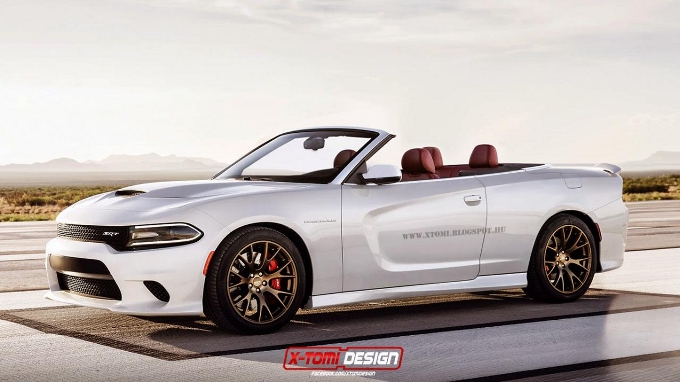 Dodge Charger SRT Hellcat: rendering di una variante convertibile