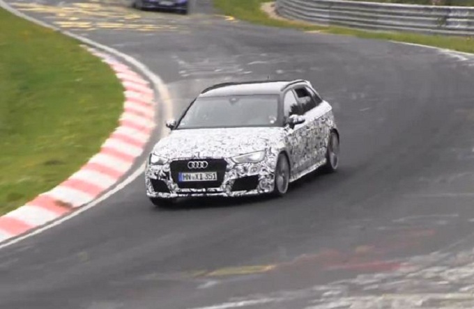 Audi RS3 Sportback 2015 filmata mentre gira al Nürburgring [VIDEO SPIA]