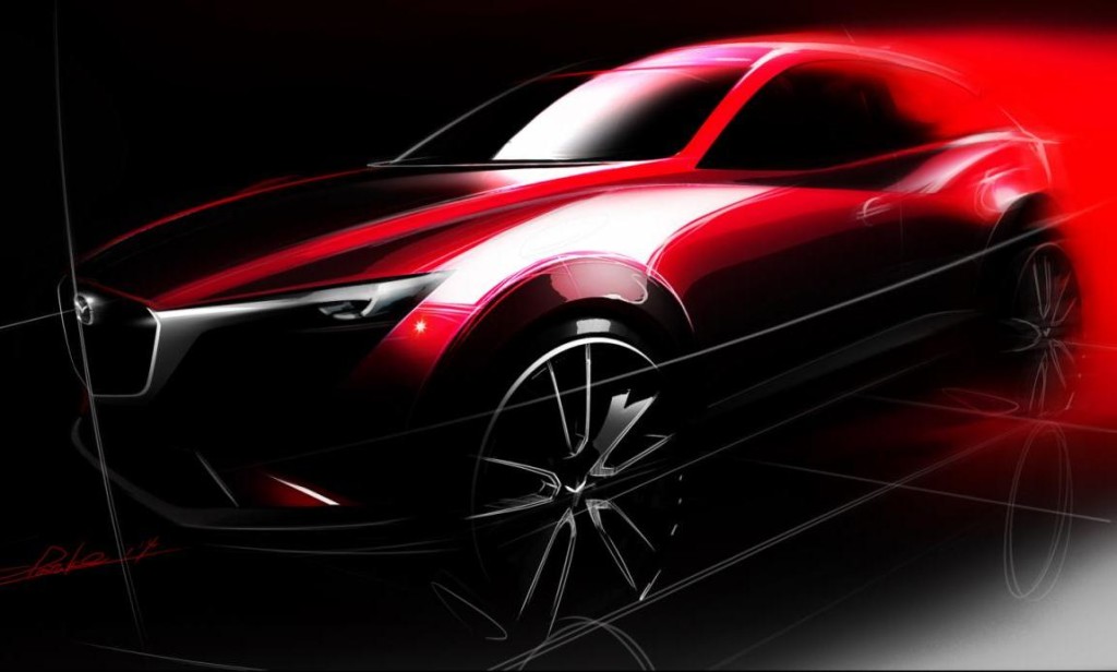 Mazda CX-3: immagine teaser del nuovo crossover entry-level