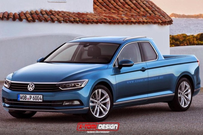 Volkswagen Passat pick-up, suggestione da rendering