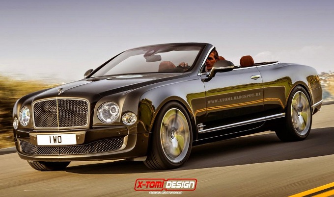 Bentley Mulsanne Speed, rendering della variante senza tetto