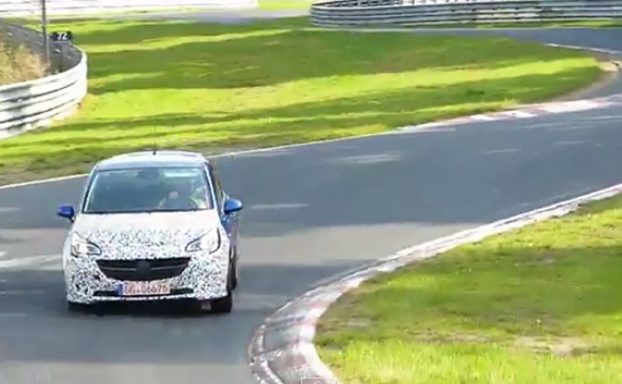 Nuova Opel Corsa OPC: filmato un nuovo prototipo in fase di  test sul Nurburgring