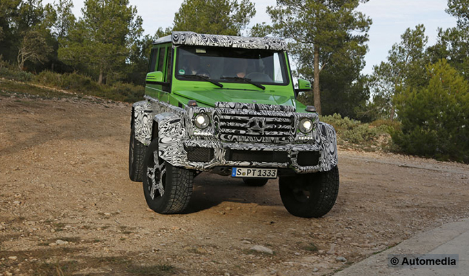 Mercedes G63 AMG 4×4, eccovi le foto spia del “Mostro Verde”