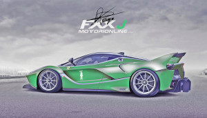 Ferrari FXX J: il bolide del Cavallino si veste di verde negli Sketch Design di Daniele Pelligra