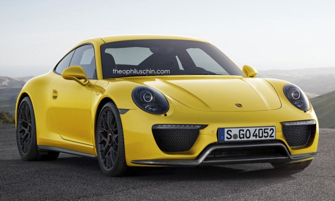 Nuova Porsche 911, prove di restyling col frontale della 918 Spyder [RENDERING]
