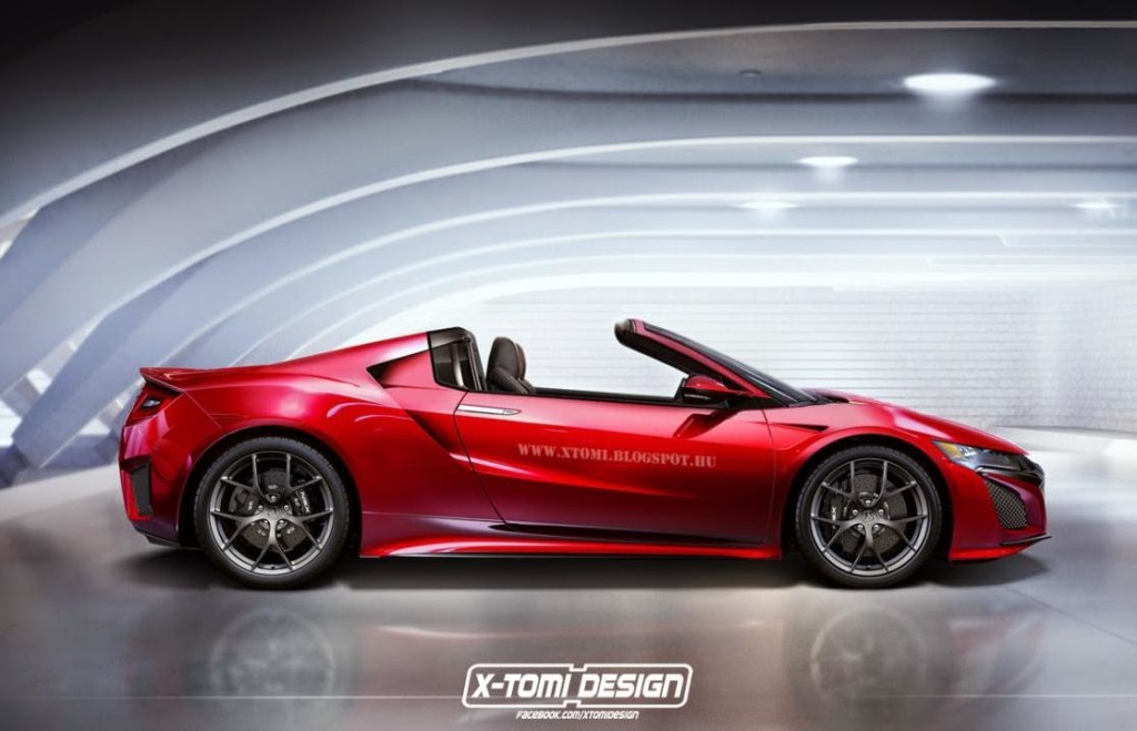 Acura NSX e Ford GT perdono il tetto nei rendering di X-Tomi Design