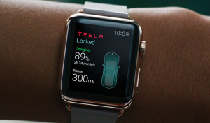Tesla: anteprima della speciale app per Apple Watch [FOTO e VIDEO]