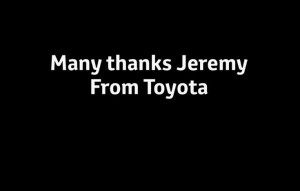 Top Gear: Toyota ringrazia Jeremy Clarkson con un video tributo