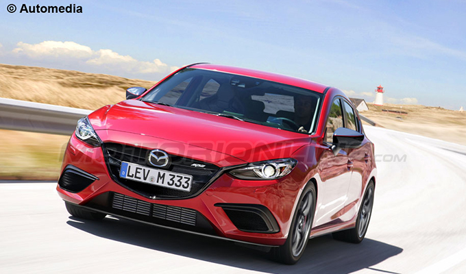 Mazda3 MPS, rendering della hothatch nipponica