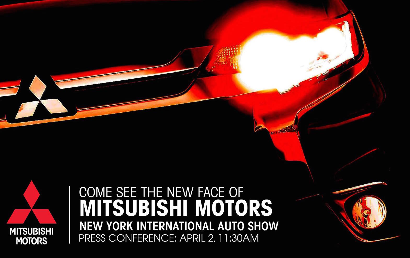 Mitsubishi, teaser di un nuovo modello per il Salone di New York 2015