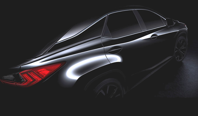 Lexus RX MY 2016: pubblicato il primo teaser in vista del Salone di New York [VIDEO]