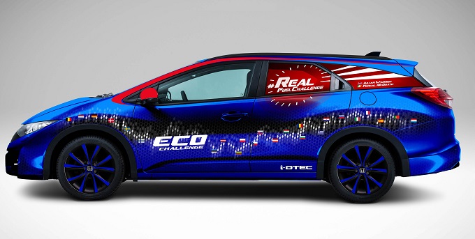 Honda Civic Tourer 1.6 i-DTEC, tenta il Guinness World Record per il più basso consumo di carburante