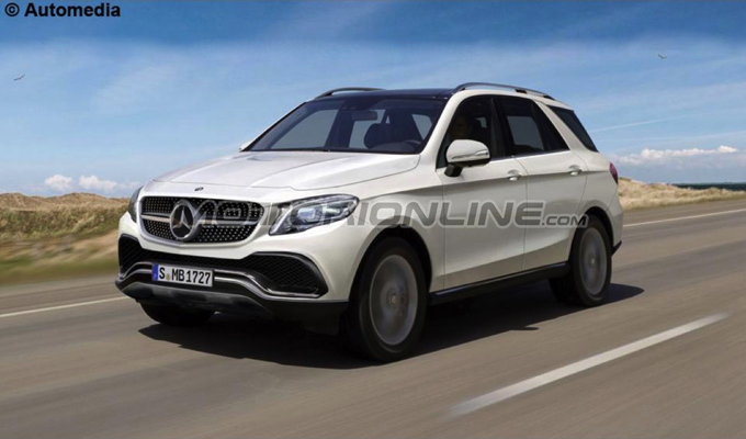 Mercedes GLE MY 2018: si prospetta più efficienza e meno peso [RENDERING]