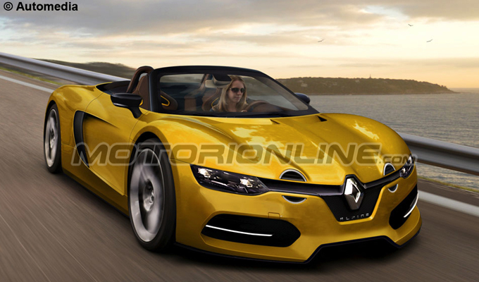 Renault Alpine Spyder: un’ipotesi della versione decappottabile [RENDERING]