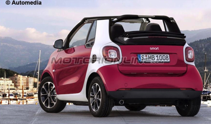 Smart ForTwo Cabrio MY 2016: vivere la città accarezzati dal vento [RENDERING]