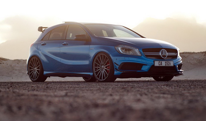 Mercedes A 45 AMG, “Magia Blu” sulle rive di Città del Capo