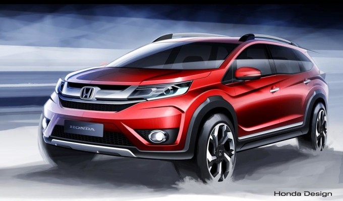 Honda BR-V, primi disegni del nuovo crossover per il mercato asiatico