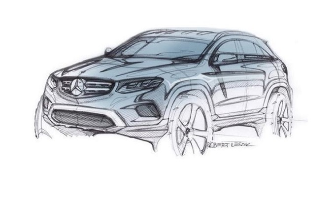 Mercedes GLC, svelati alcuni dettagli preliminari e un bozzetto ufficiale