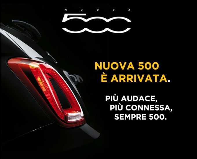 Nuova Fiat 500, arriva il teaser che ci mostra la coda
