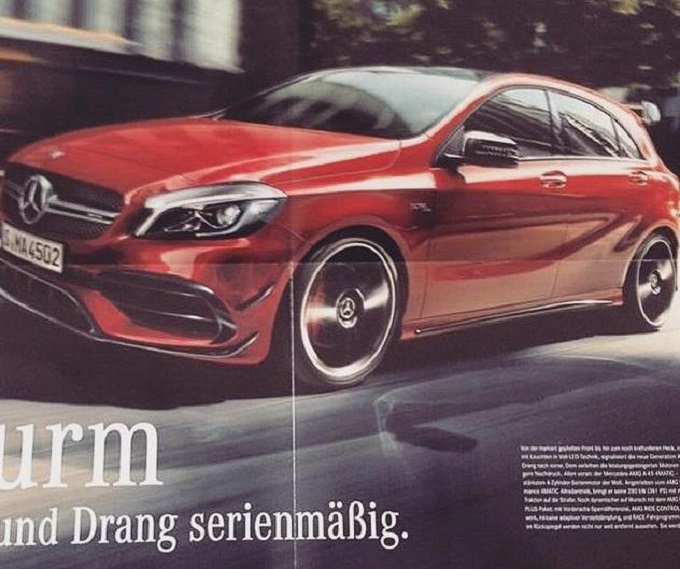 Nuova Mercedes A45 AMG: trapela la prima foto ufficiale leaked