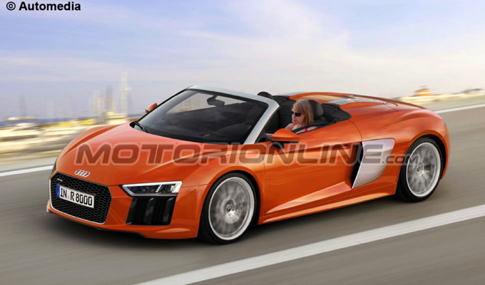 Audi R8 Spyder MY 2017: potenza da assaporare col vento [RENDERING]