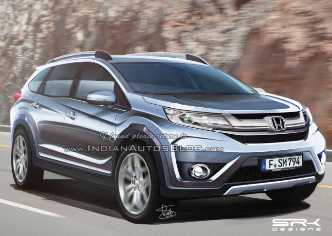 Honda BR-V: rendering del SUV pensato per le strade dell’Asia