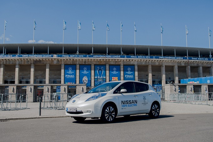 Nissan, un futuro senza emissioni di carbonio insieme alla UEFA Champions League