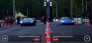 Lamborghini Huracán vs Lamborghini Aventador, questa volta la sfida è alla pari [VIDEO]
