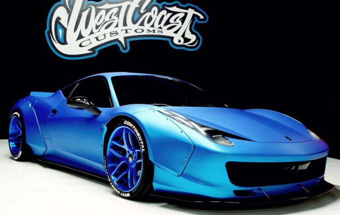La Ferrari 458 Italia di Justin Bieber si tinge di Blue Frozen