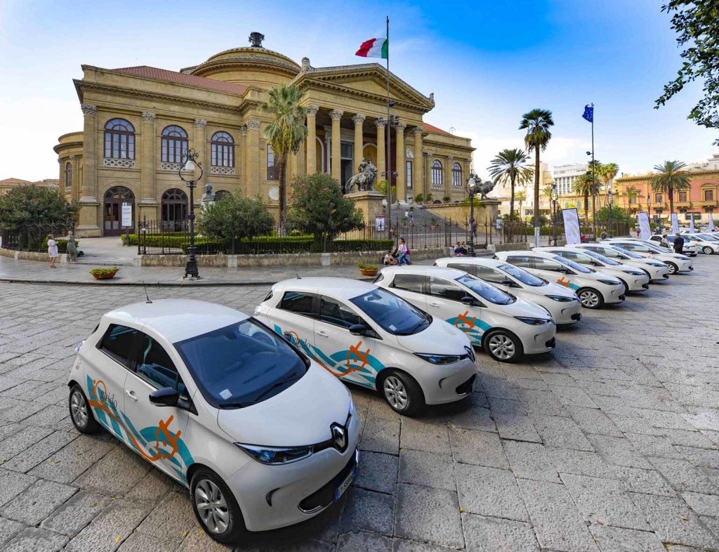 Palermo, via al car sharing elettrico firmato Renault ed Enel