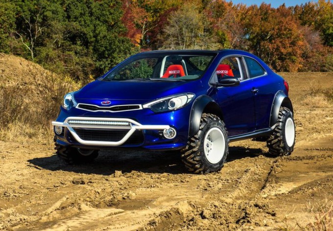 Kia Forte Koup Mud Bogger, concept per l’off-road d’assalto al SEMA 2015