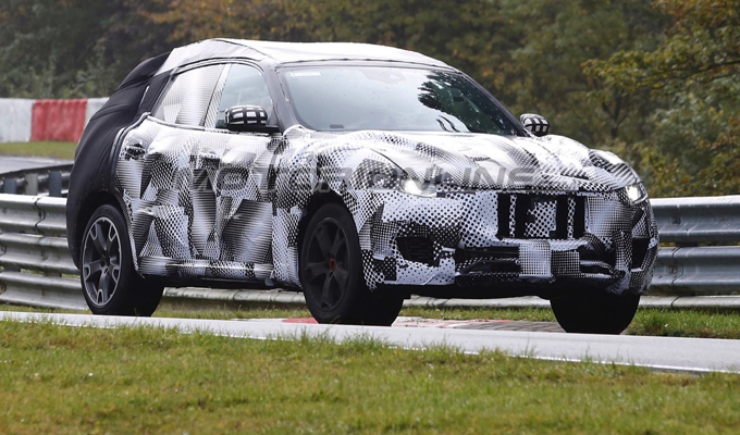 Maserati Levante, il SUV del Tridente filmato al Nürburgring [VIDEO SPIA]