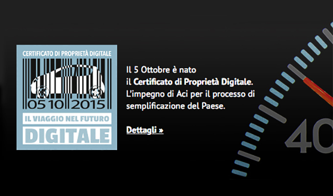 Certificato di Proprietà, ufficialmente in vigore il nuovo formato digitale