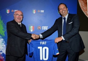 Fiat sarà ancora top sponsor della nazionale italiana di calcio