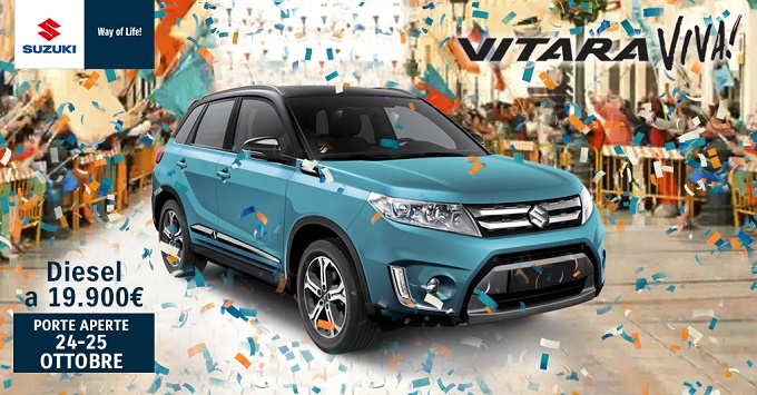 Suzuki Vitara, porte aperte sabato 24 e 25 ottobre