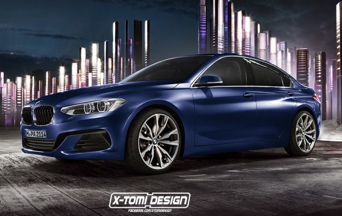 BMW Serie 1 MY 2017, prove di stile nel RENDERING su base della Compact Sedan Concept