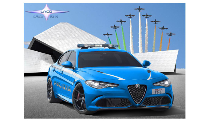 Alfa romeo giulia quadrifoglio: come potrebbe essere una versione ... Della polizia