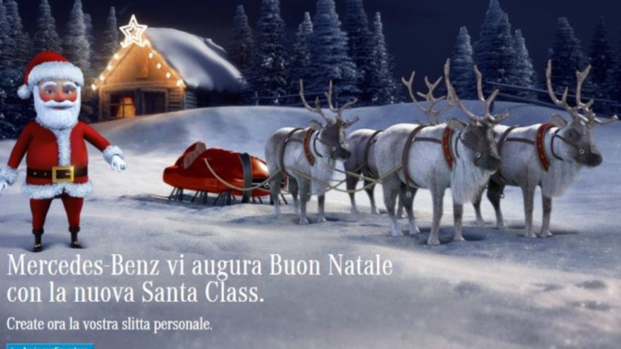 Mercedes Augura Buon Natale Con Lo Spot Della Nuova Classe C E Le Slitte Di Santa Class Video